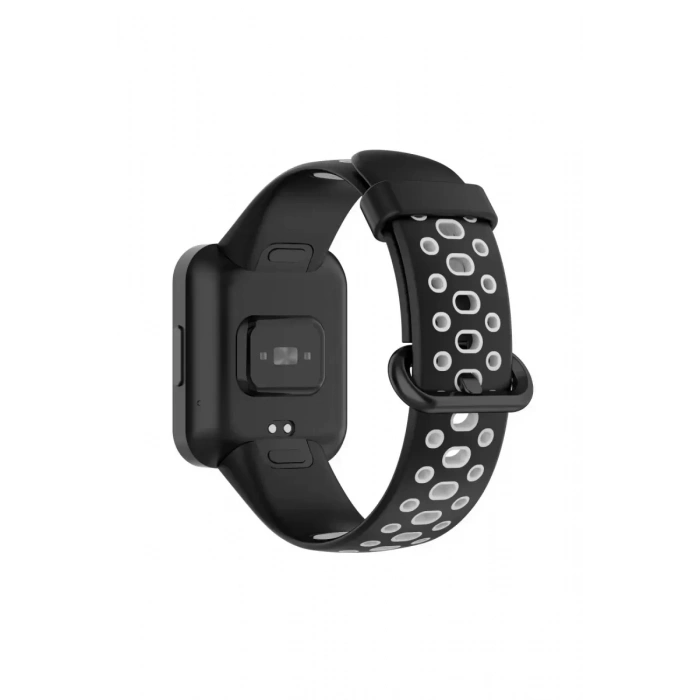 Xiaomi Redmi Watch 2 Spor Delikli Kordon - Siyah-Gri