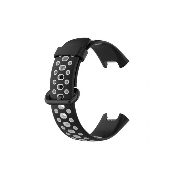 Xiaomi Redmi Watch 2 Spor Delikli Kordon - Siyah-Gri