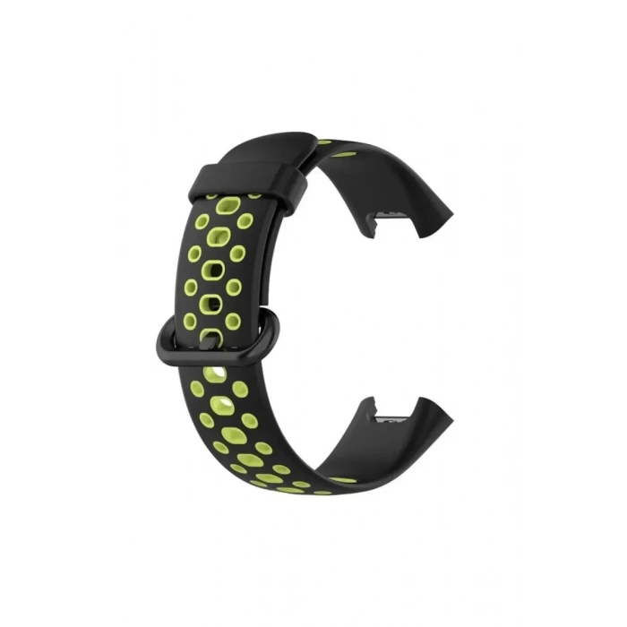 Xiaomi Redmi Watch 2 Spor Delikli Kordon - Siyah-Yeşil