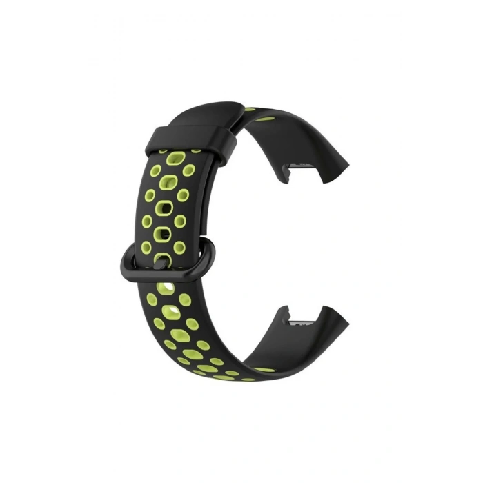 Xiaomi Redmi Watch 2 Spor Delikli Kordon - Siyah-Yeşil