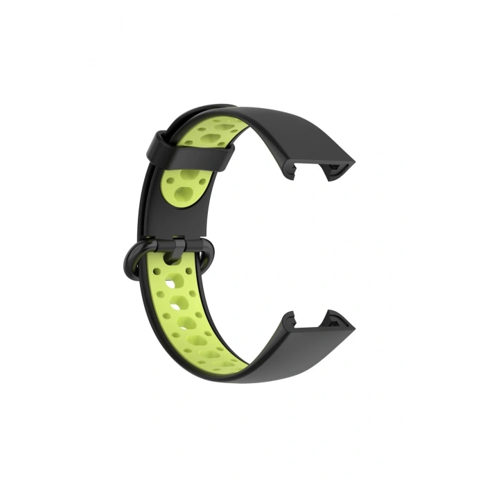 Xiaomi Redmi Watch 2 Spor Delikli Kordon - Siyah-Yeşil