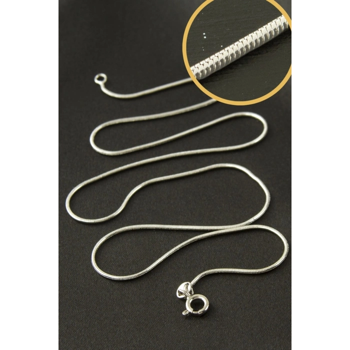 Xuping Silindir Zincir Çelik Kolye 45 cm