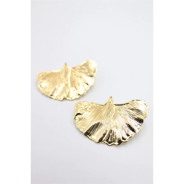 Yaprak Küpe - Altın