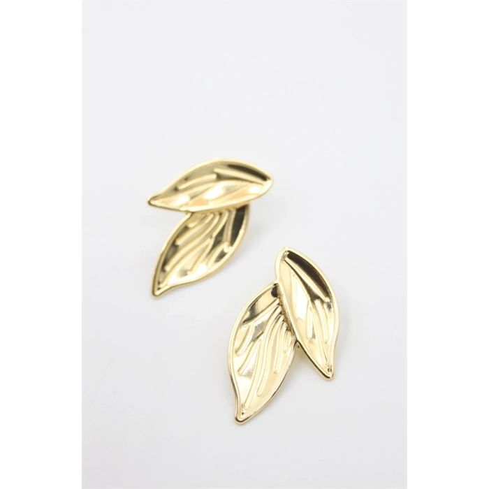 Yaprak Küpe - Altın