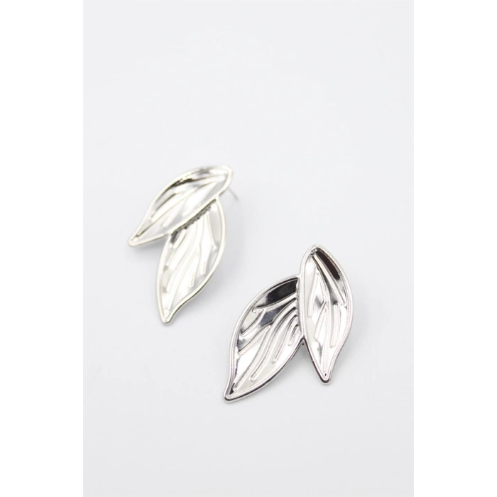 Yaprak Küpe - Gümüş