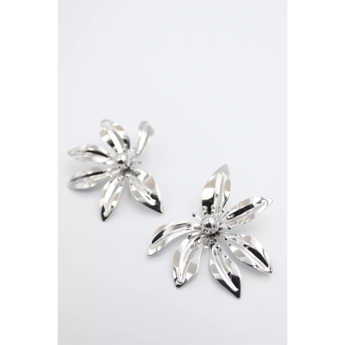 Yaprak Küpe - Gümüş