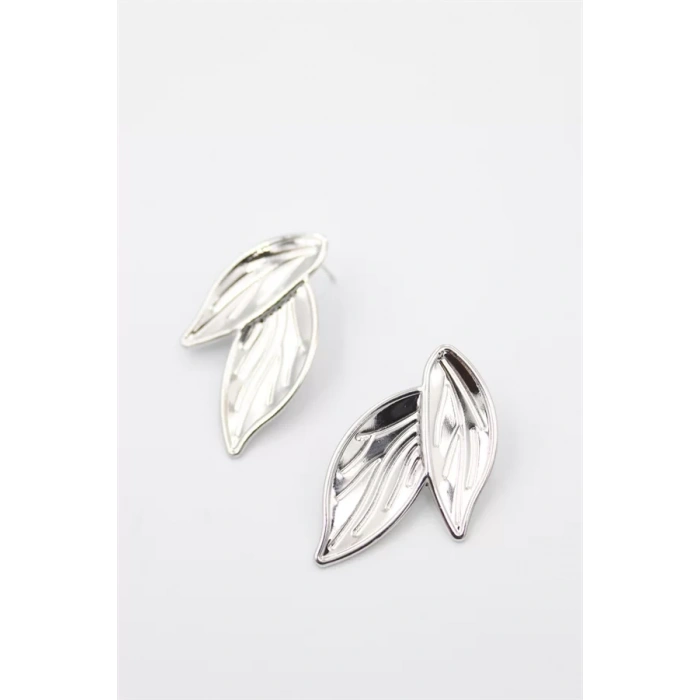 Yaprak Küpe - Gümüş