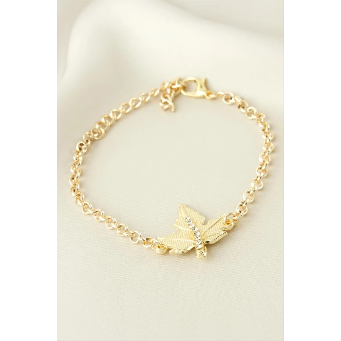 Yaprak Taşlı Bileklik