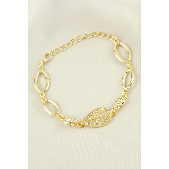 Yaprak Taşlı Trend Bileklik