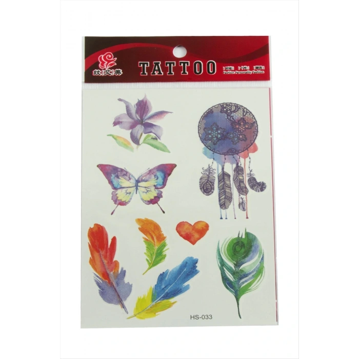 Yaprak Tattoo Dövme Sticker