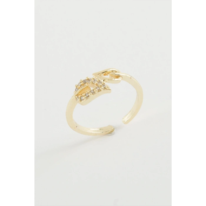 Yaprak Zirkon Taşlı Yüzük