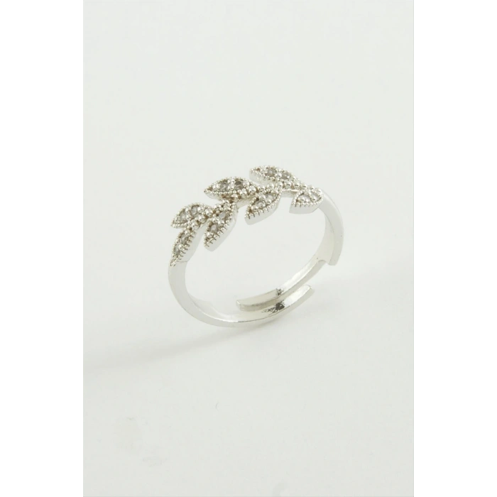 Yaprak Zirkon Taşlı Yüzük