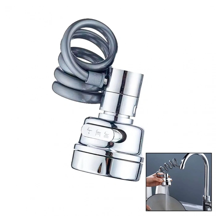 YAYLI HORTUMLU - KADEMELİ KROM TEK BAŞLIK KUBAR - BATARYA UCU (4887)