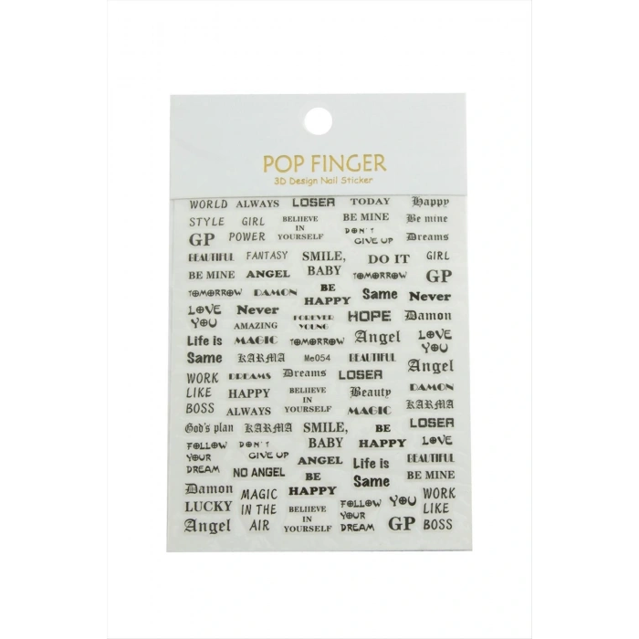 Yazılı Tattoo Dövme Sticker