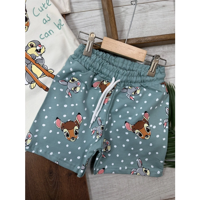 Yazlık Pamuklu Kiz Bebek 2li Takım