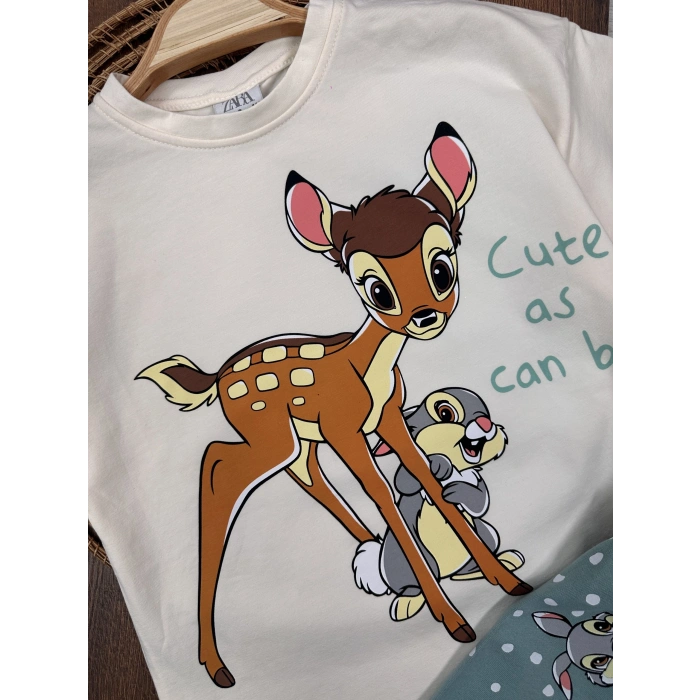 Yazlık Pamuklu Kiz Bebek 2li Takım