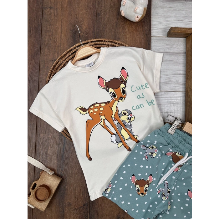 Yazlık Pamuklu Kiz Bebek 2li Takım