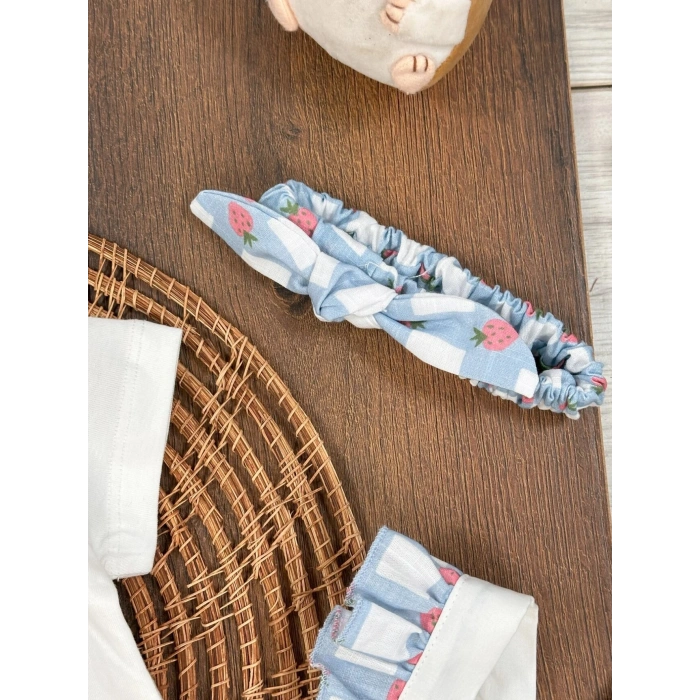 Yazlık Pamuklu Kız Bebek 3lu Takım