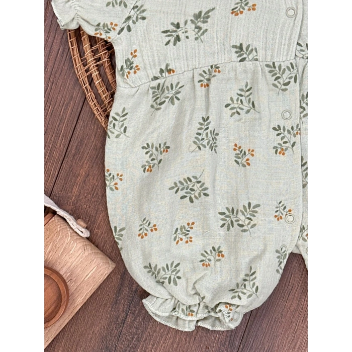 Yazlık Pamuklu Kız Bebek Takım