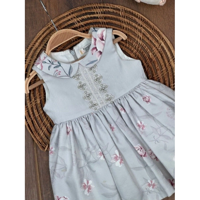 Yazlık Pamuklu Kız Çocuk Elbise