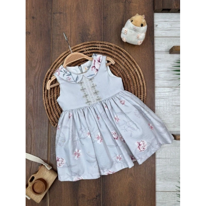 Yazlık Pamuklu Kız Çocuk Elbise
