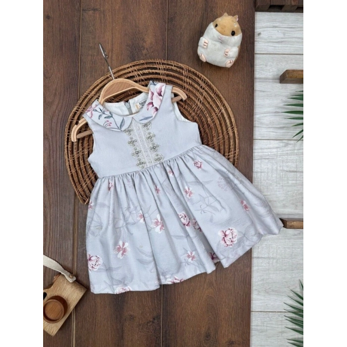 Yazlık Pamuklu Kız Çocuk Elbise