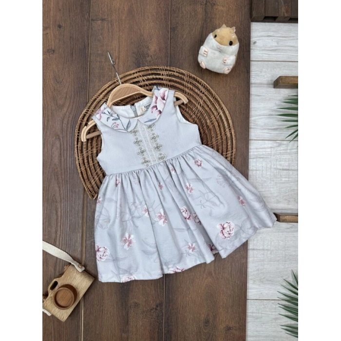 Yazlık Pamuklu Kız Çocuk Elbise