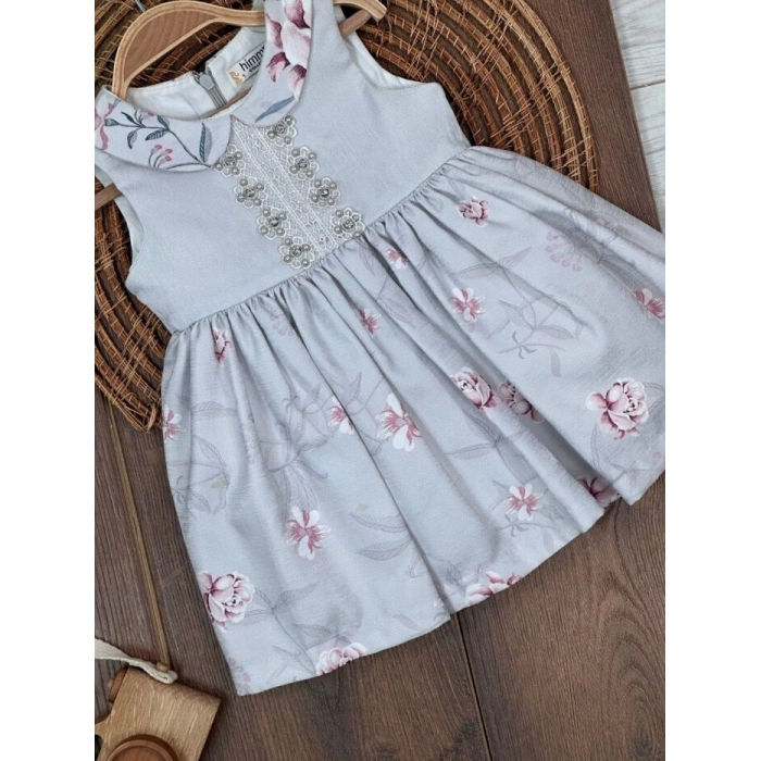 Yazlık Pamuklu Kız Çocuk Elbise