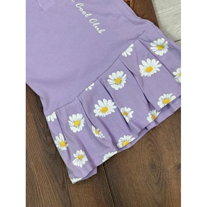 Yazlık Pamuklu Polo Yaka Kız Çocuk Elbise