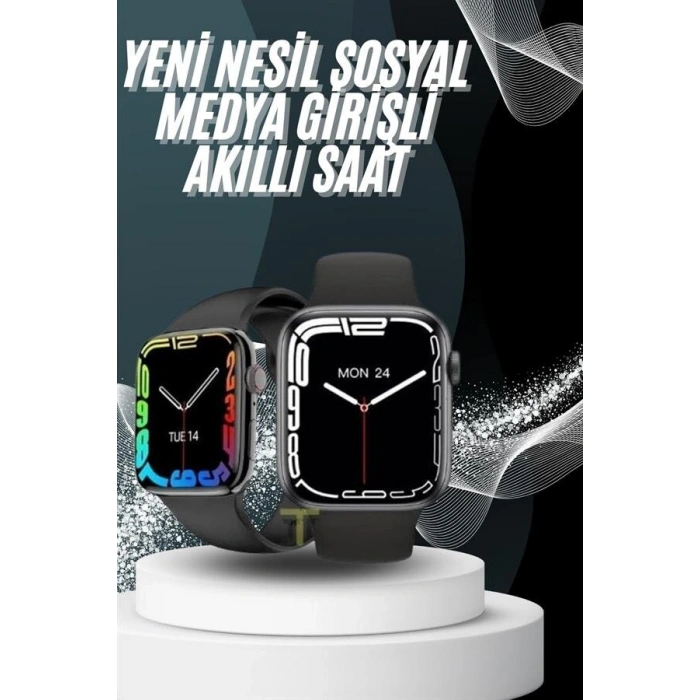 Yeni Model Akıllı Saat Dokunmatik Ekran Unisex Amoled Ekran 44 Mm
