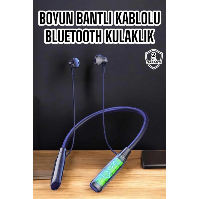 Yeni Nesil Bluetooth Kulaklık Kablolu Kulak İçi Dijital Göstergeli