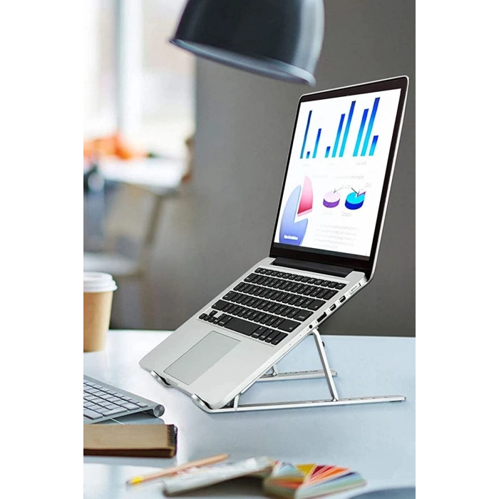 Yeni Nesil Laptop Yükseltici Stand Ayarlanabilir Macbook Notebook 1. Sınıf Paslanmaz  Aleminyum