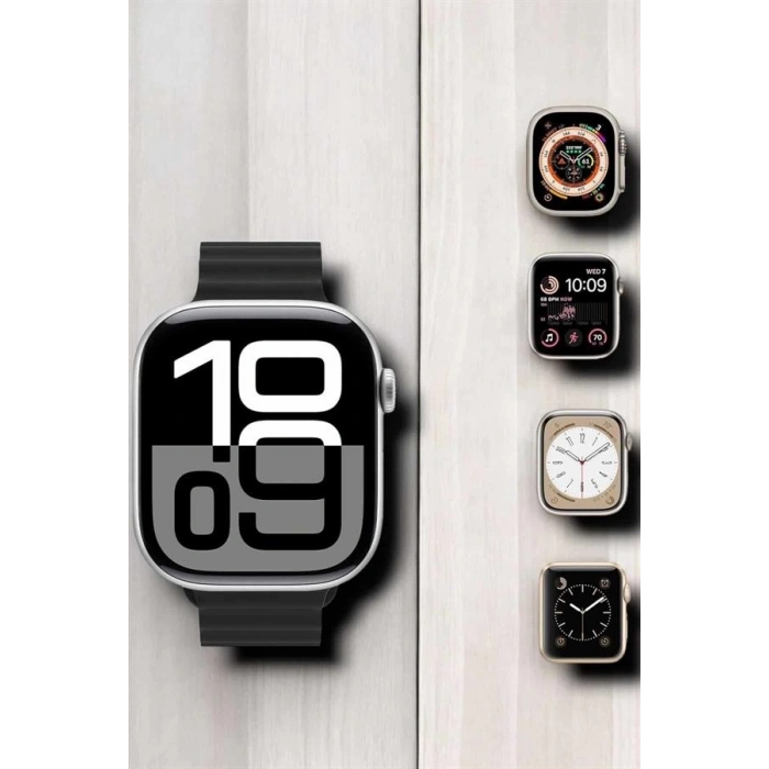 Yeni Nesil Ultra Akıllı Saat Titreşimli, Uyku & Sağlık Takibi, Çift Kordon