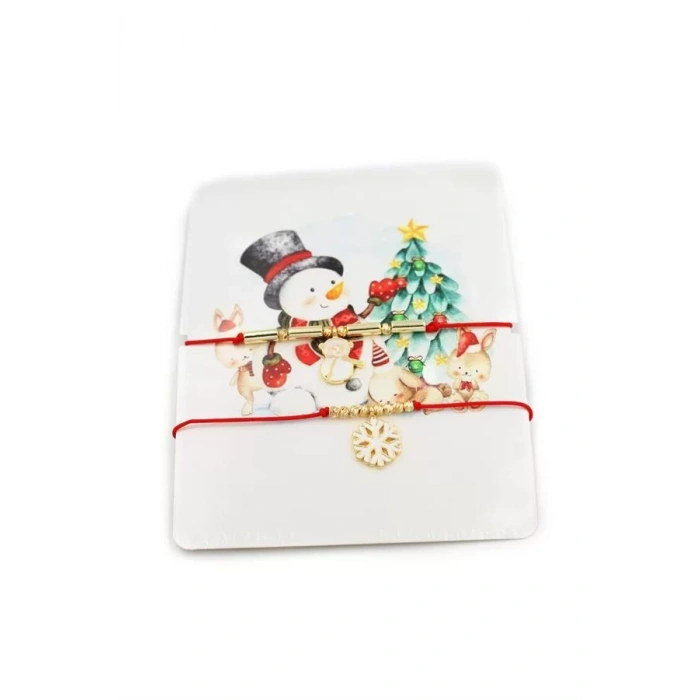 Yeni Yıl İp Bileklik - Kırmızı