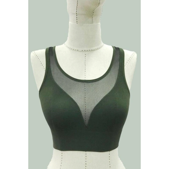 MARSİLYAN™ YEŞİL MI  4028 Seamless Tül Toparlayıcı Büstiyer