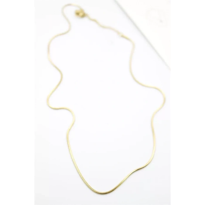 Yılan Zincir Kolye - 46cm - Altın