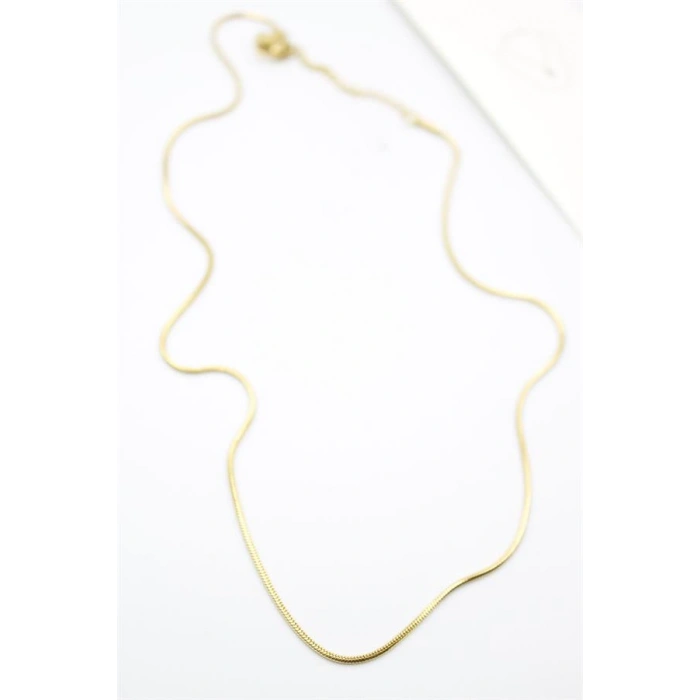 Yılan Zincir Kolye - 46cm - Altın