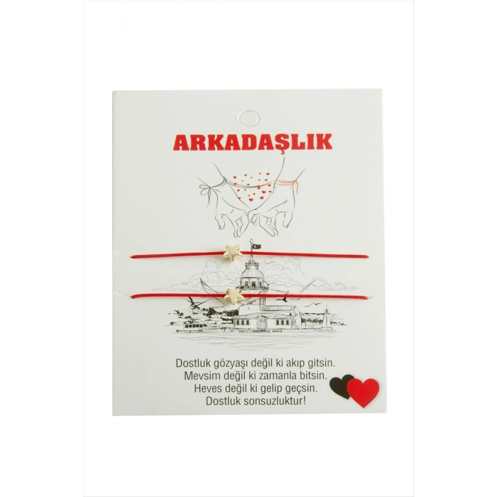 Yıldız Arkadaşlık İp Bileklik 2 Adet