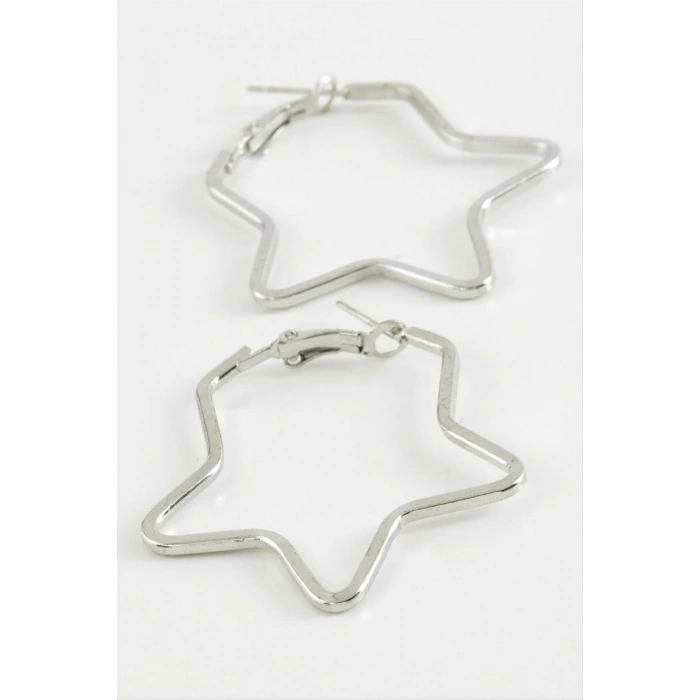 Yıldız Halka Küpe 4,5 cm