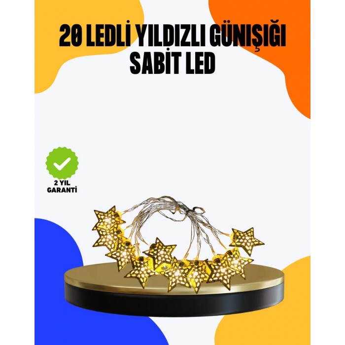 Yıldız Led Işık 5 Metre Dekoratif Aydınlatma Günışığı (kopya)