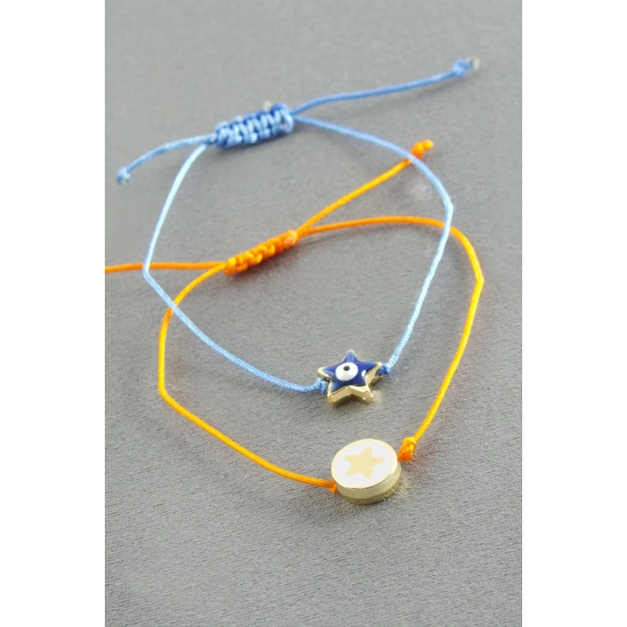 Yıldız Nazar İp Bileklik 2 Adet