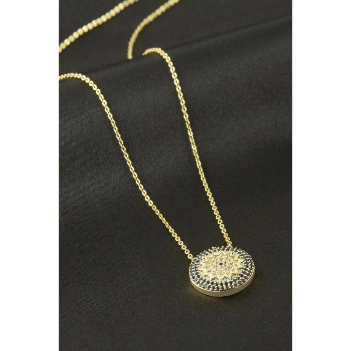 Yıldız Nazar Zirkon Taşlı Kolye