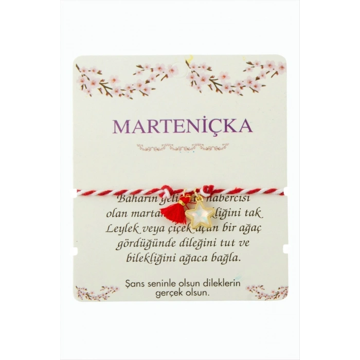 Yıldız Püskül Marteniçka İp Bileklik