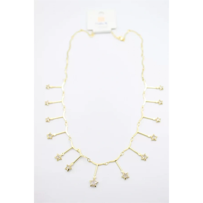 Yıldız Sallantılı Kolye - Altın