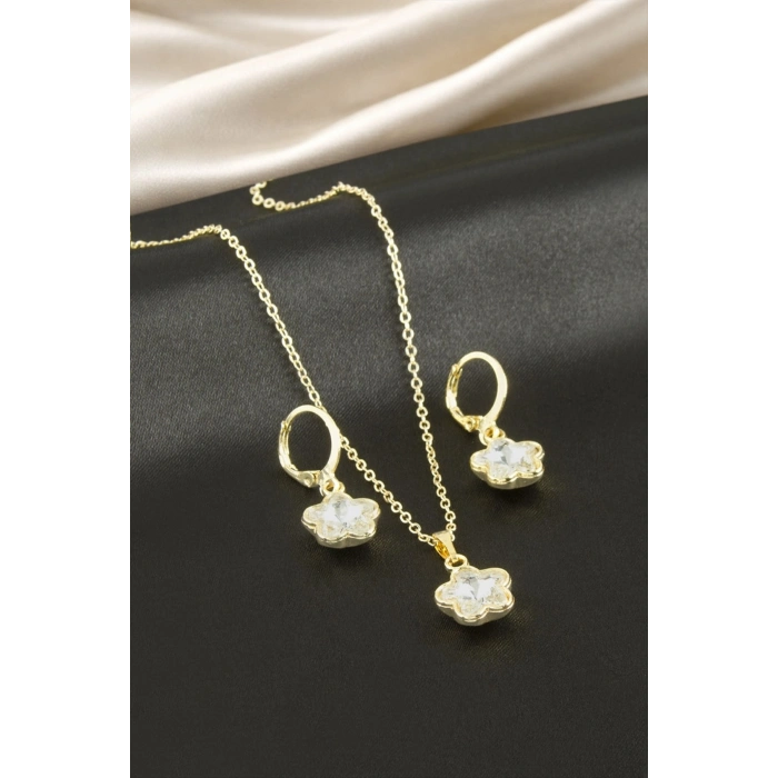 Yıldız Taşlı Set Kolye