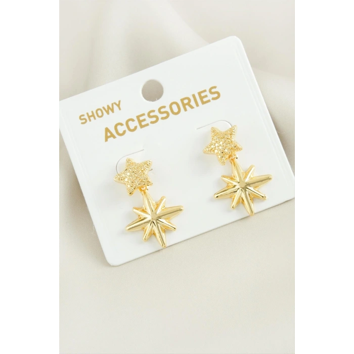 Yıldız Trend Metal Küpe