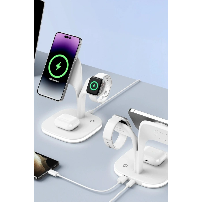 YM-UD22 Kablosuz Şarj Masaüstü Set - Yeşil