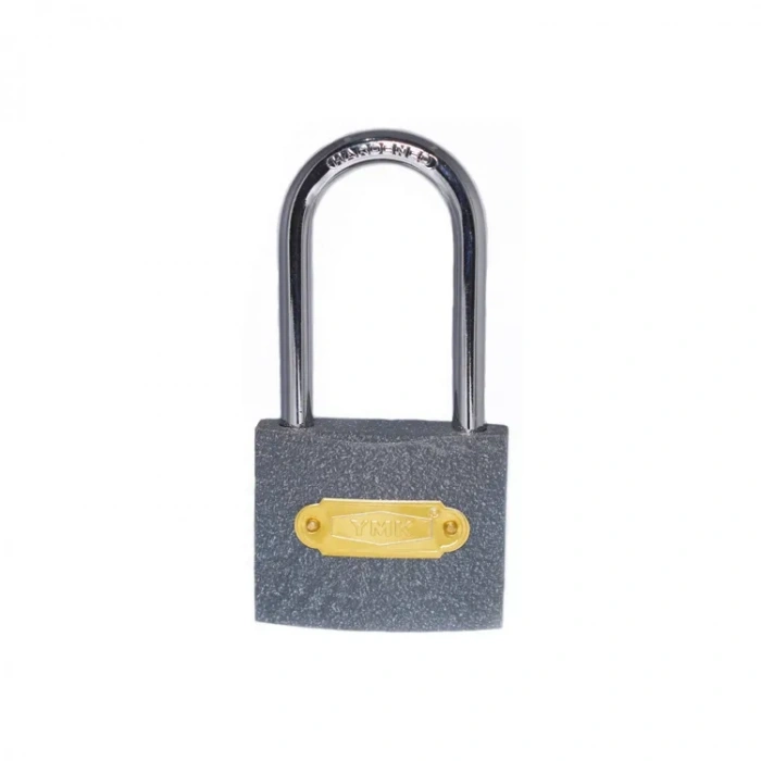 YMK Eko Gri Döküm Uzun Kancalı Asma Kilit 63mm