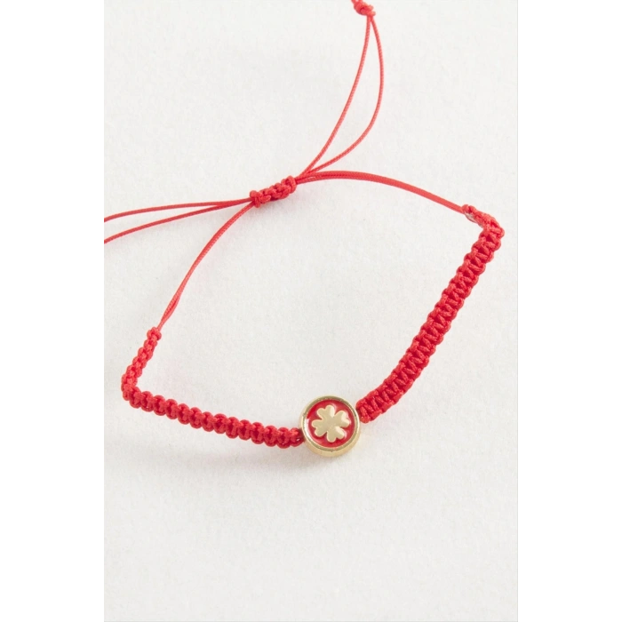 Yonca Makrome Örgülü Bileklik