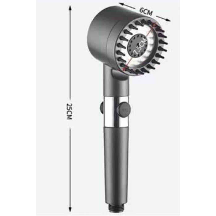Yüksek Performanslı Masaj Etkili Su Tasarruflu Duş Başlığı Krom Kaplama Uzun Ömürlü